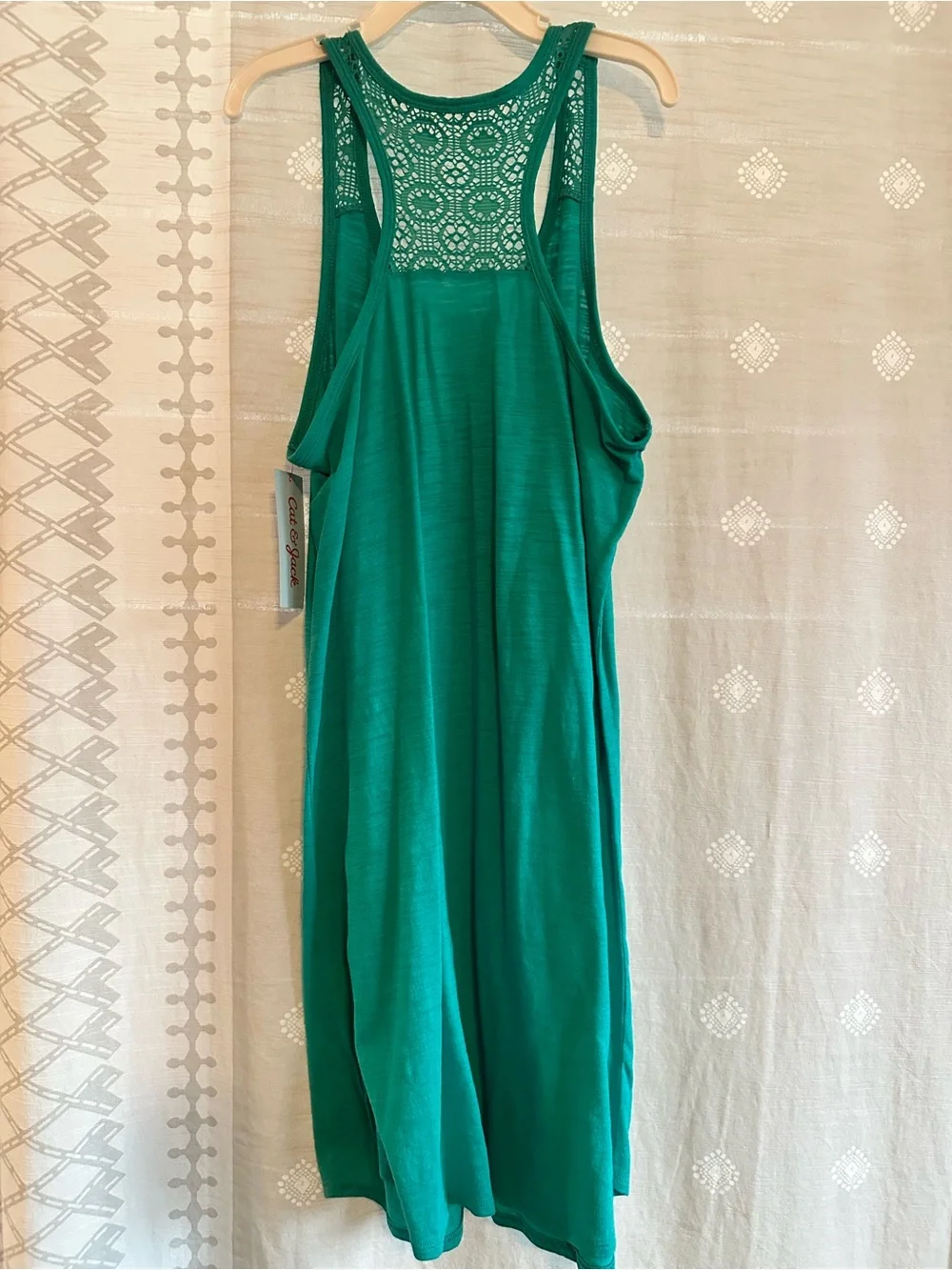 Target Teal Girls Lace-Back Swim Coverup with Sunset Graphic